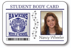 Stranger Things Student Body ID Card Nancy Wheeler HALLOWEEN Costume Accessory